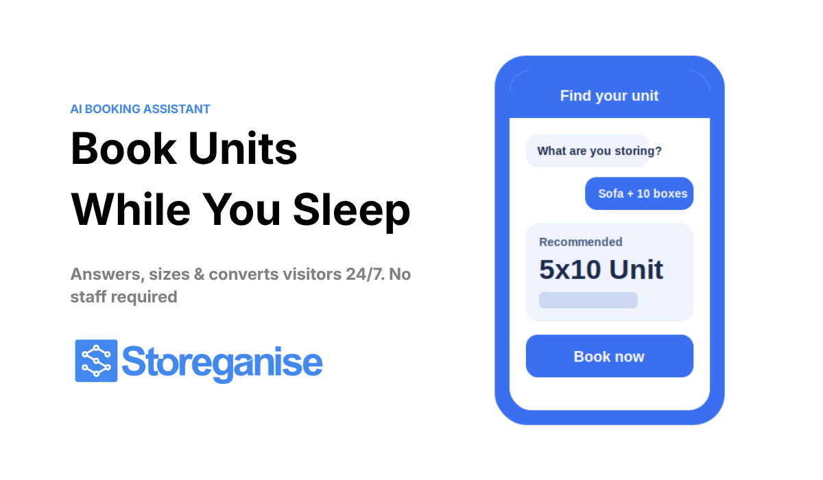 AI Booking Assistant for self storage